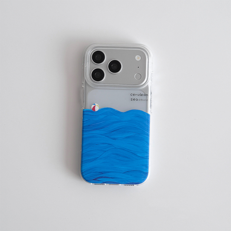 Photography By - เคสโทรศัพท์ลายภาพวาดสีน้ำมันพื้นผิวทะเล สำหรับ iPhone 17 Air 16