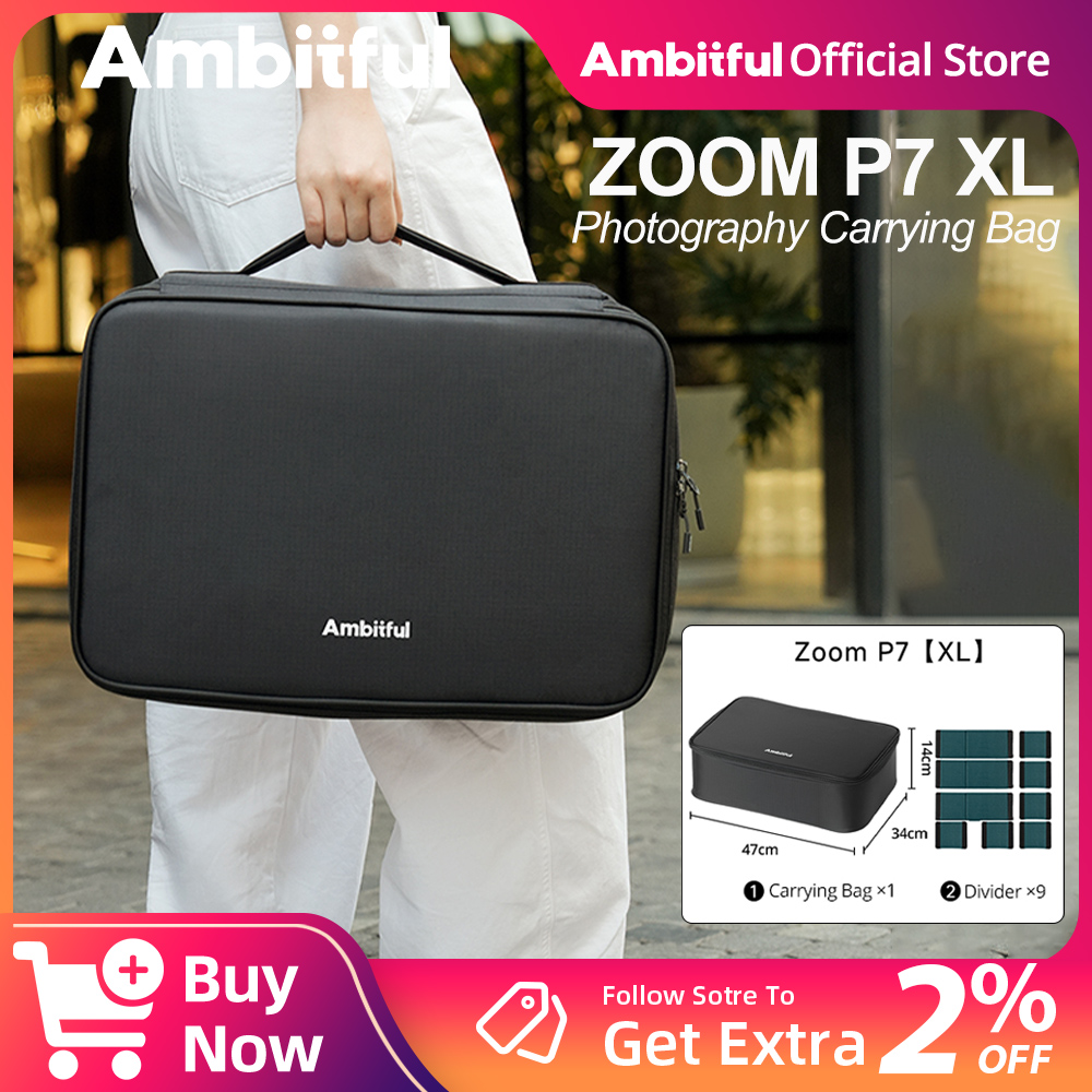 Photography Drone - กระเป๋าเก็บอุปกรณ์ถ่ายภาพ Ambitful ZOOM P7II XL กระเป๋าเดินทางสำหรับกล้อง