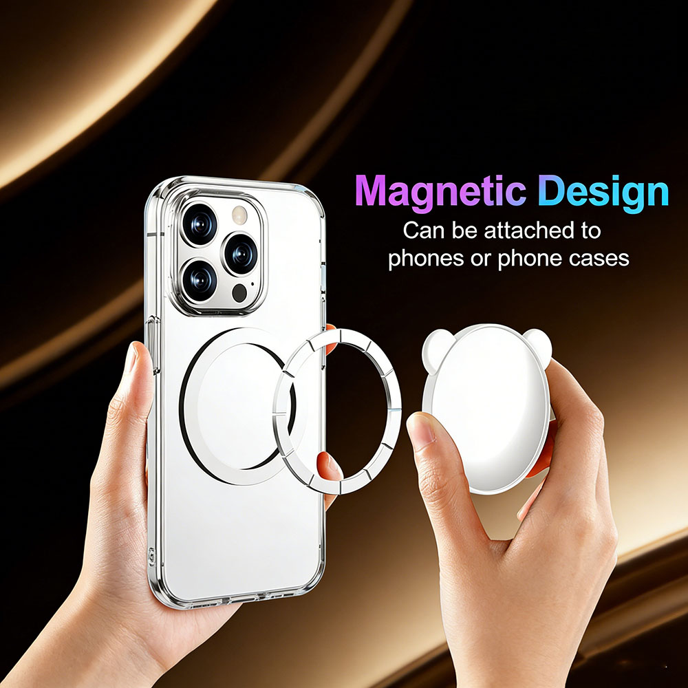 Photography Equipment - กระจกเซลฟี่แม่เหล็กแพนด้าน่ารัก ใช้งานร่วมกับ MagSafe ได้ทุกเครื่อง อุปกรณ์เสริมกล้องหลังแบบพกพา