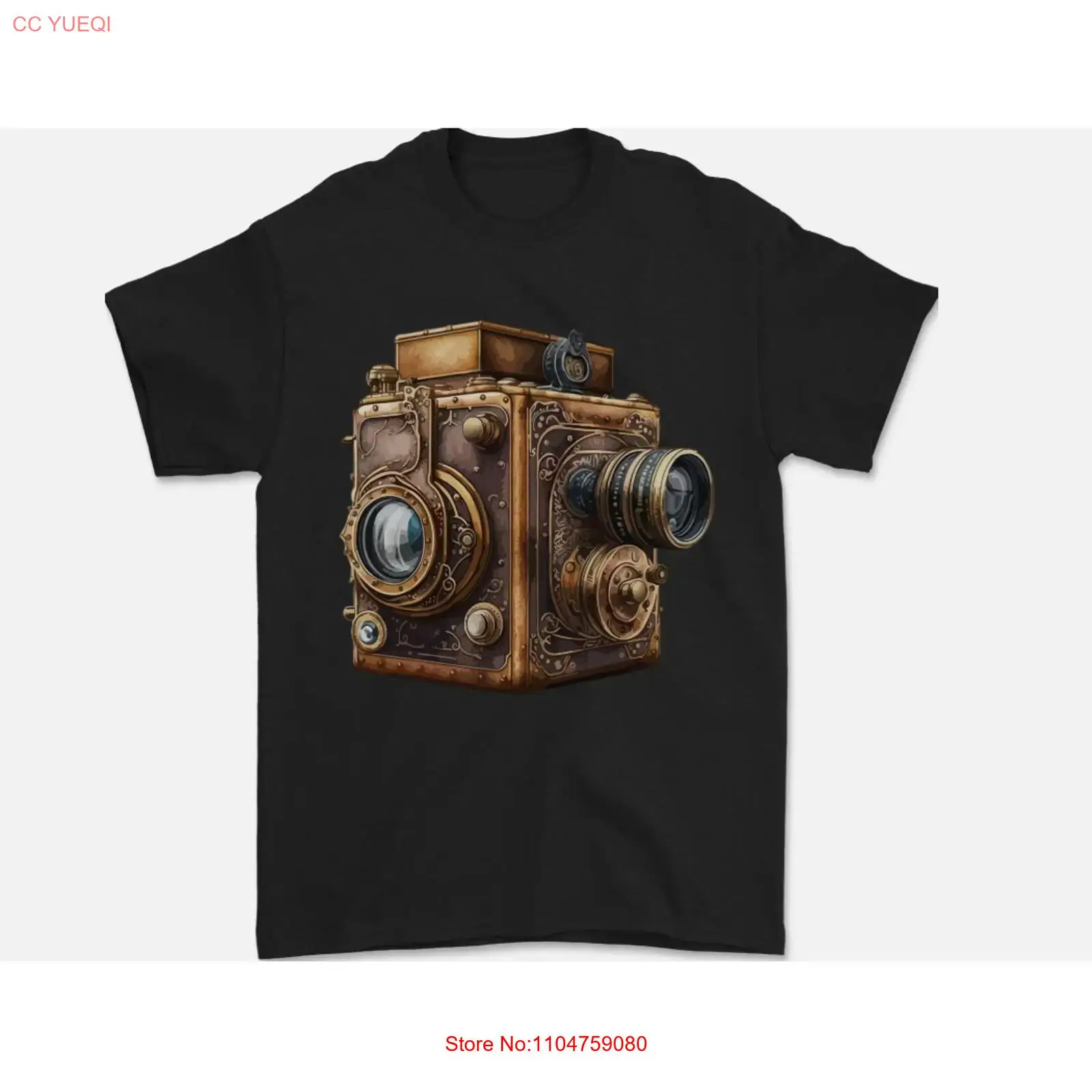 Photography Of A Man - เสื้อยืดสตรีทแฟชั่นสไตล์สตีมพังก์ ลายกล้องถ่ายรูป สำหรับช่างภาพ ผู้ชาย ผ้าฝ้าย 100%
