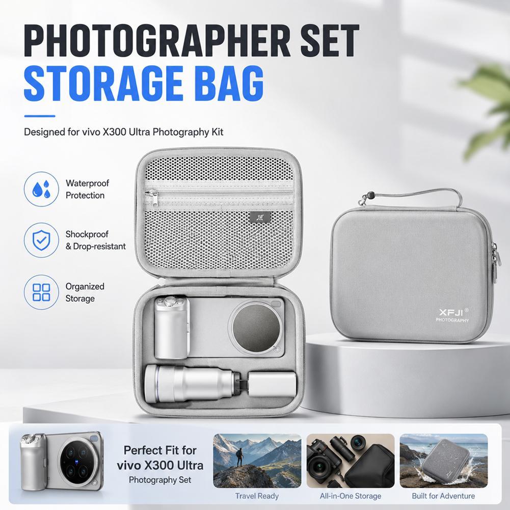 Photography Kit X300 - กล่องเก็บของสำหรับชุดถ่ายภาพ Vivo X300 Ultra - กระเป๋าใส่เลนส์เทเลโฟโต้