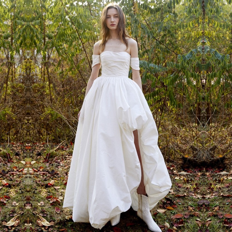 ชุดแต่งงานแบบเรียบง่าย สายเดี่ - Photography Nature บทวิจารณ์และราคา