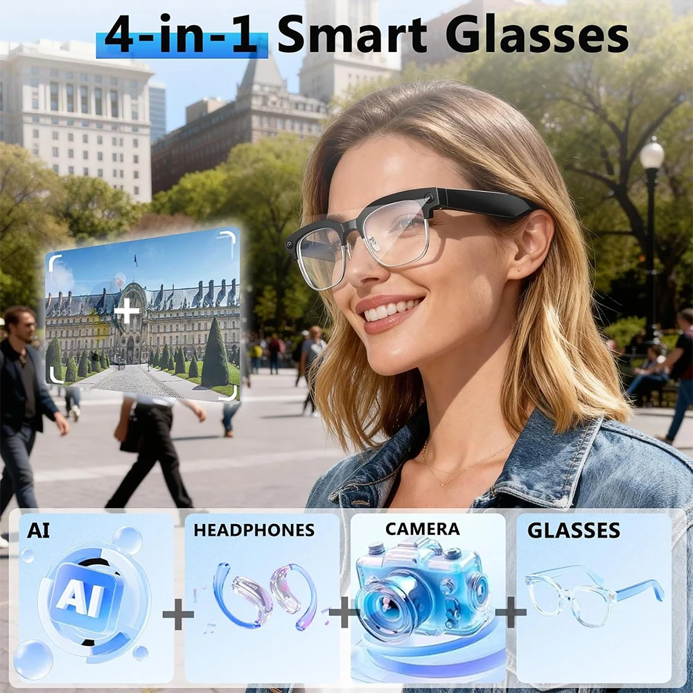 แว่นตาอัจฉริยะ 4K AI กล้อง 8MP - Photography Unit บทวิจารณ์และราคา