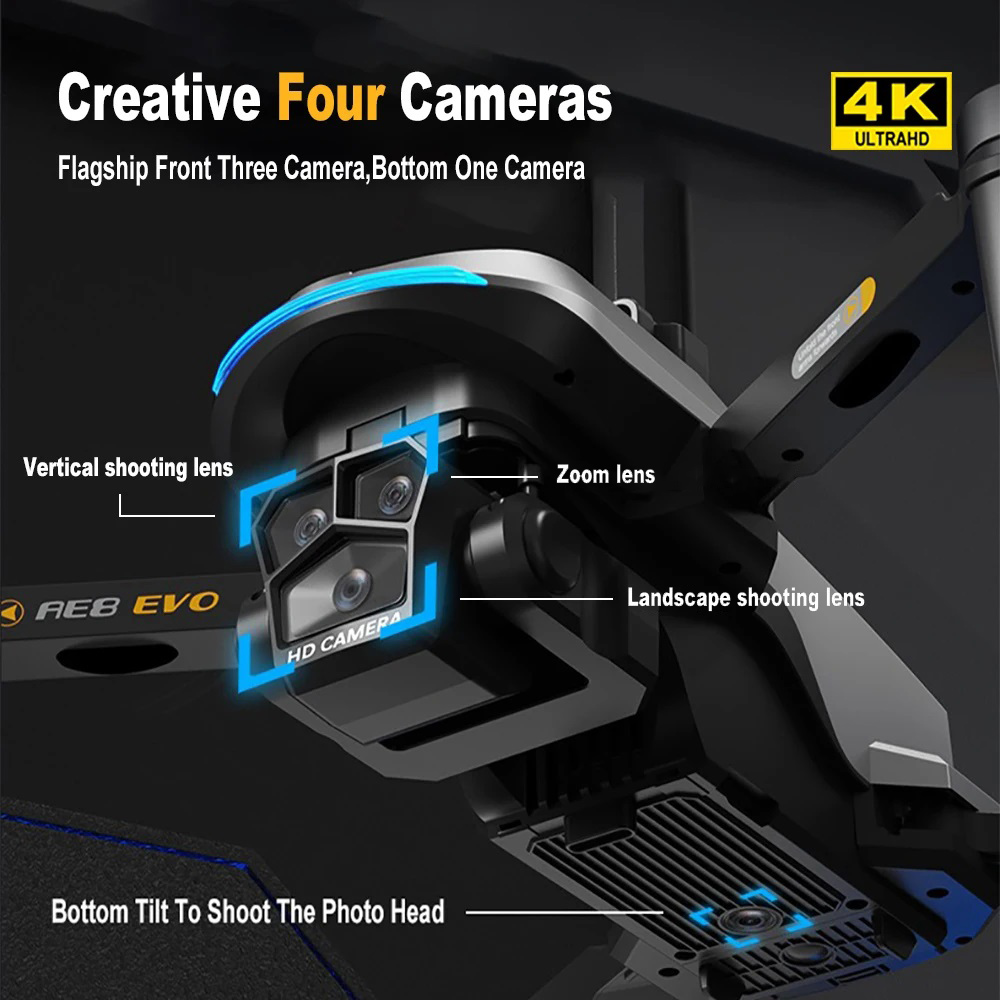 โดรน AE8 EVO 4K ระดับมืออาชีพ  - Photography Drone บทวิจารณ์และราคา